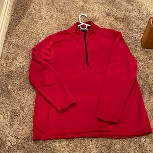 Men’s Red Under Armour Quarter Zip Pullover